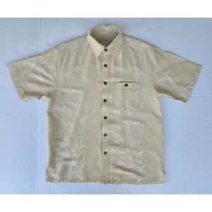 Island Republic Hawaiian Button Down Shirt Size MEDIUM